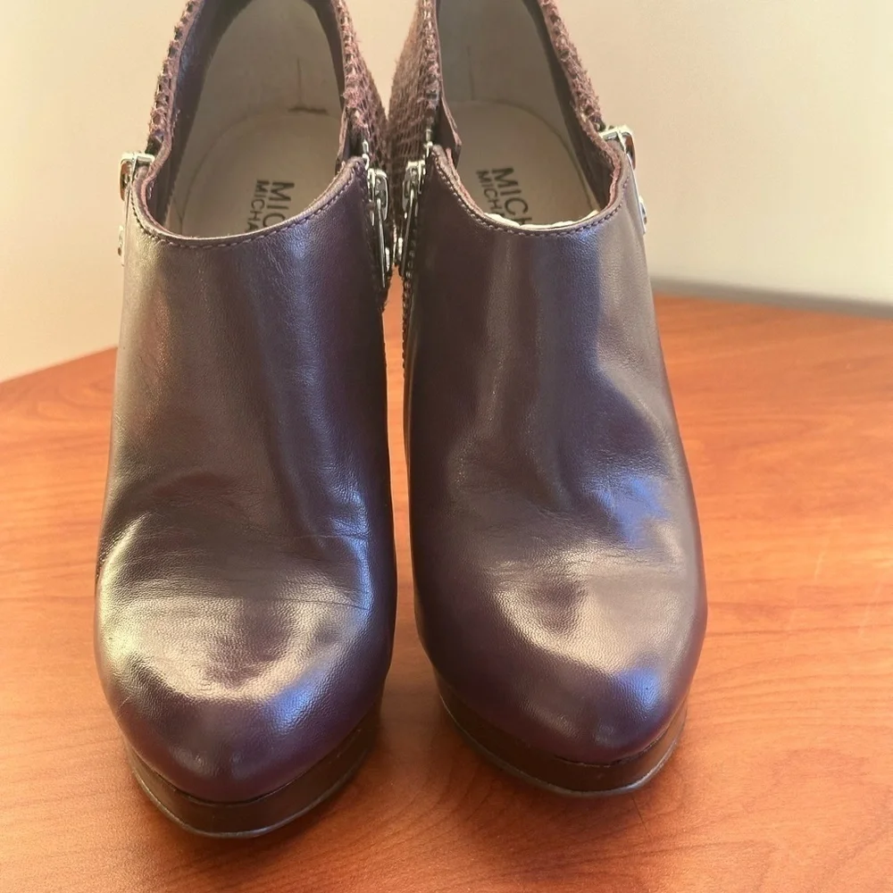 Michael Kors York booties size 5.5 dark slate (purple) brand new in box.